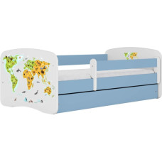 Kocot Kids Gulta babydreams blue map ar kasti ar matraci 180/80