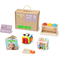 Tooky Toy Box Pudełko XXL Montessori Edukacyjne 5w1 Sensoryczne 11-12 Mies