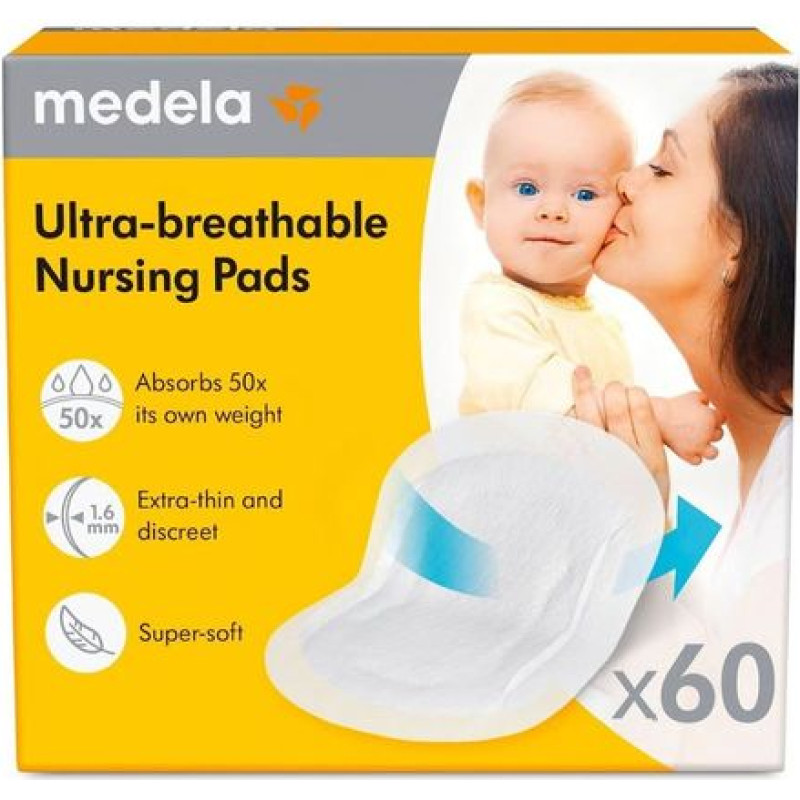 Medela 5881 BREATHABLE NUTRITION PADS 60 PCS