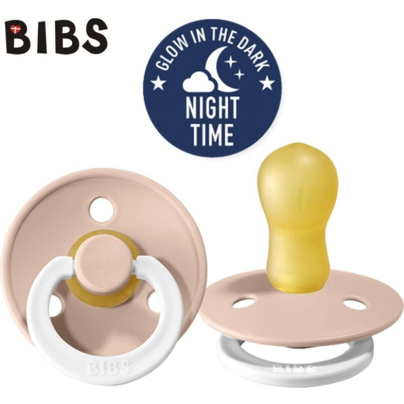 Bibs 300256 Smoczek uspokajający BLUSH NIGHT L