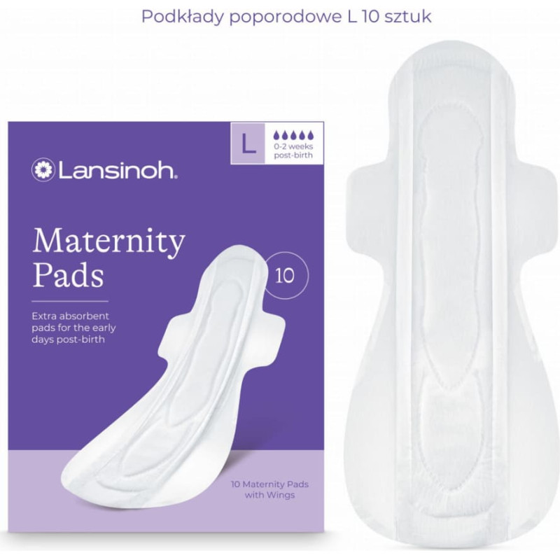 Lansinoh 3445 POSTBORN PAD L 10 PCS