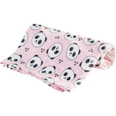 0307 BAMBOO DIAPER 75X75 PANDA PINK