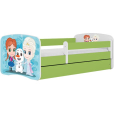 Kocot Kids babydreams green frozen land gulta ar atvilktni un matraci 140/70