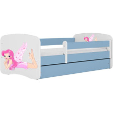 Kocot Kids babydreams blue fairy with wings gulta bez atvilktnes ar matraci 160/80