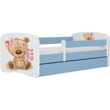 Kocot Kids babydreams blue teddybear flowers gulta ar atvilktni un matraci 160/80