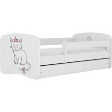 Kocot Kids Gulta babydreams white cat bez kastes ar matraci 140/70