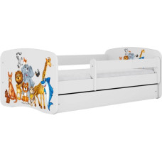 Kocot Kids Gulta babydreams white animals bez kastes ar matraci 160/80