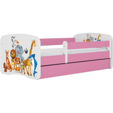 Kocot Kids Gulta babydreams pink animals bez kastes ar matraci 140/70