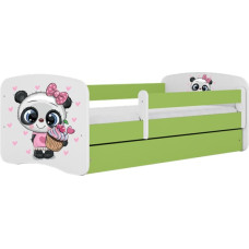 Kocot Kids babydreams green panda gulta ar atvilktni un matraci 140/70