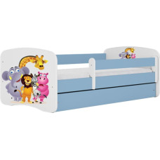 Kocot Kids babydreams blue zoo gulta bez atvilktnes ar matraci 160/80