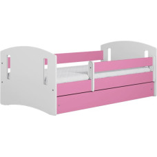 Kocot Kids classic 2 pink gulta bez atvilktnes ar matraci 180/80