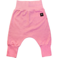 La Bebe ™ NO Baby Pants Art.184106 Pink Zīdaiņu bikses ar plato jostu bez pēdiņam no kokvilnas