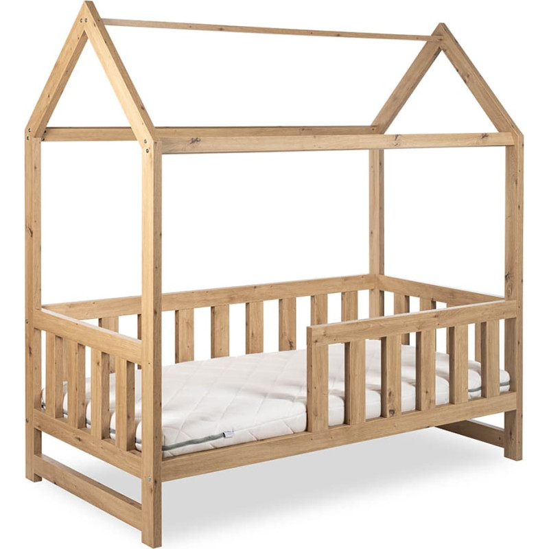 Littlesky by KLUPS LIV gulta-māja 160x80cm, ozols