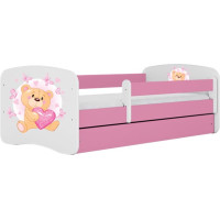 Kocot Kids babydreams pink teddybear butterflies gulta bez atvilktnes ar matraci 160/80