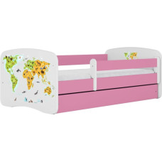 Kocot Kids Gulta babydreams pink map ar kasti ar matraci 160/80