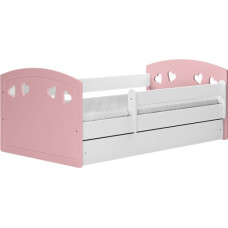 Kocot Kids Julia mix pale pink gulta ar atvilktni un matraci 160/80