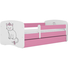 Kocot Kids Gulta babydreams pink cat bez kastes ar matraci 160/80