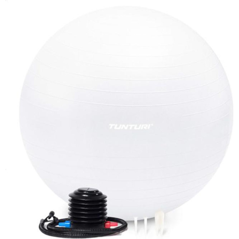 Tunturi Võimlemispall TUNTURI Gymball 75 cm Off-white, Anti Burst, valge