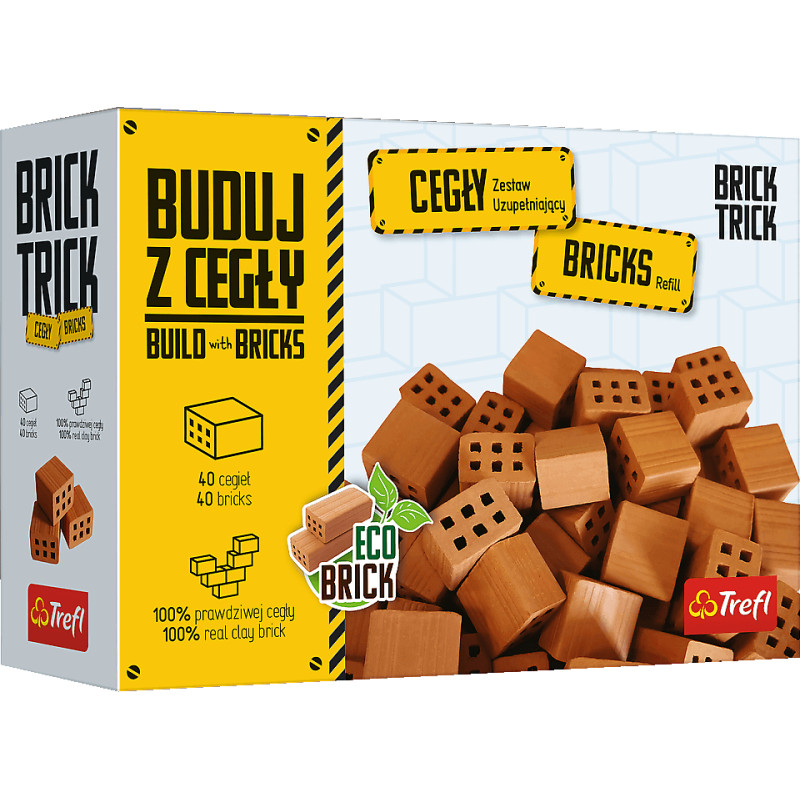 Trefl BRICK TRICK 61554 Cegły połówki 40 szt