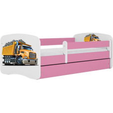 Kocot Kids babydreams pink truck gulta ar atvilktni un matraci 180/80