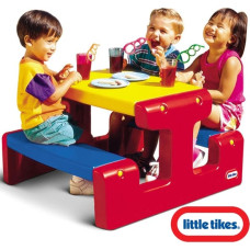 Little Tikes Stół Stolik Piknikowy Czerwono Żółto Niebieski