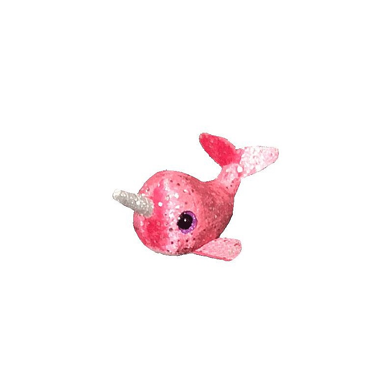 TY Teeny Tys  Mīkstā rotaļlieta NELLY - pink narwhal 9cm, TY41259