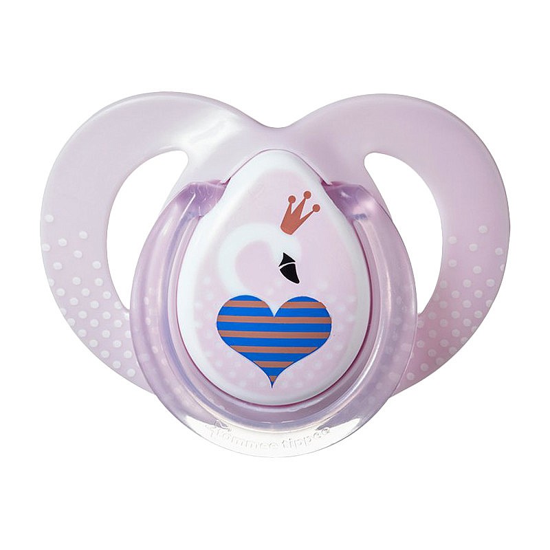 TOMMEE TIPPEE Closer to nature MODA ortodontiskas formas silikona māneklis 6-18m 1gab. GIRL