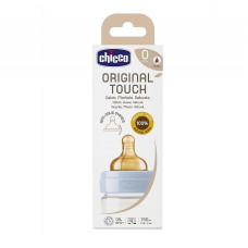 CHICCO Lateksa barošanas pudelīte Original Touch zēnu, 150ml. 27610.20 IZPĀRDOŠANA