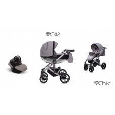 BABYACTIVE CHIC Universālie rati 3in1, C02