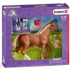 SCHLEICH HORSE CLUB angļu tīrasiņu zirgs ar segu