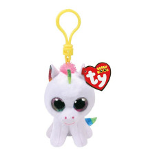 TY Beanie Boos Mīkstā rotaļlieta - piekariņš WHITE UNICORN PIXY 8cm, TY35040