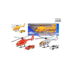 Toi-Toys Komplekts helikopters ar mašīnu 21678Z