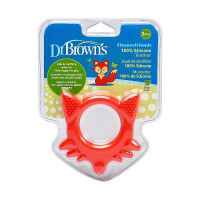 DR.BROWNS Flexees Friends Elastīgs, ergonomisks smaganu masētājs Lapsa TE002-P2 sarkans