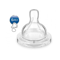PHILIPS AVENT Classic+ SCF636/27 Barošanas pudeļu knupīši 6+mēn. (2gab.)