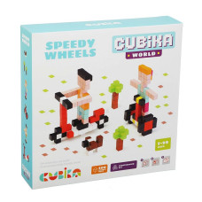 CUBIKA Koka konstruktors 7g+ Speedy Wheels 200gb., 15290