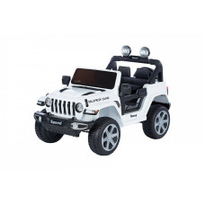 TO-MA Bērnu elektromobilis 7777 - JEEP - 12V - 4WD - WHITE