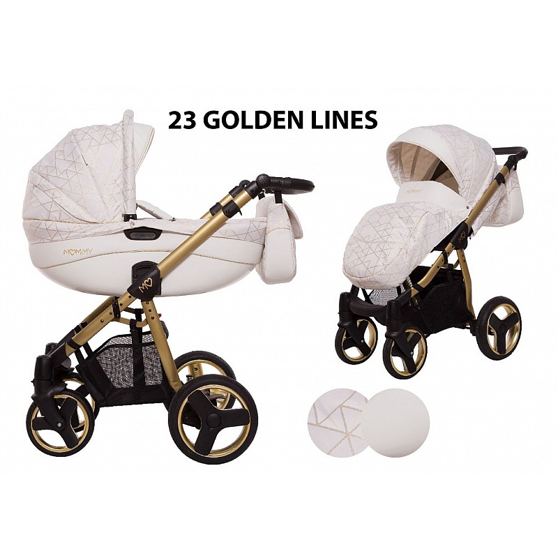 BABYACTIVE MOMMY Gold Universālie rati 2in1, Golden Lines 23