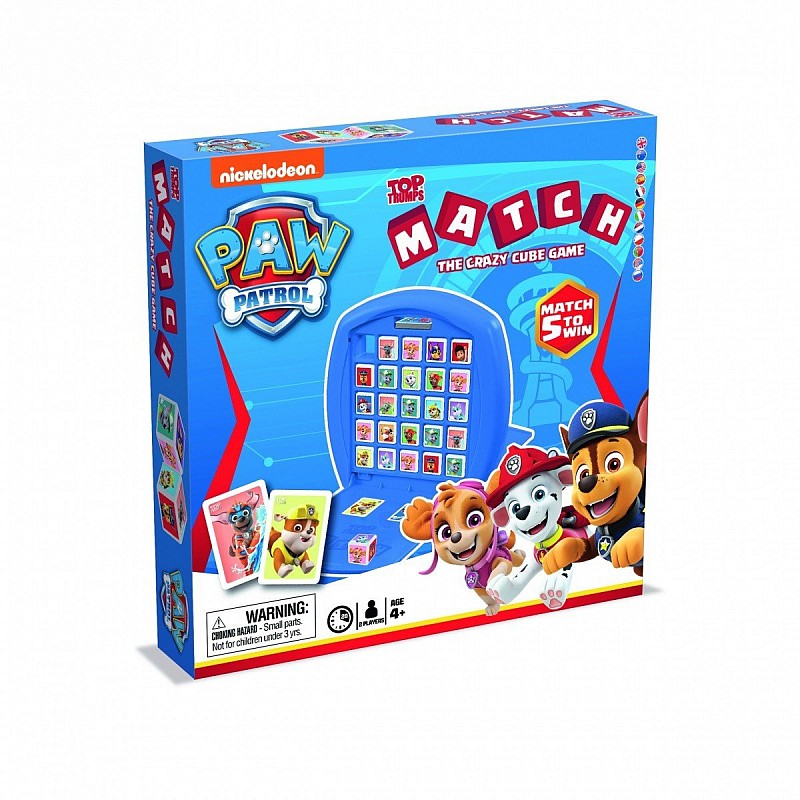 WINNING MOVES Top Trumps Match Paw Patrol galda spēle BALT FIN WM00680