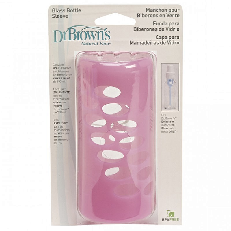 DR BROWNS silikona apvalks pudelītēm 250ml, D-891 - PINK IZPĀRDOŠANA