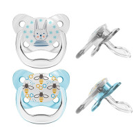 DR.BROWNS silikona māneklītis 0-6m Prevent BUTTERFLY 2gab. PV12402-PX