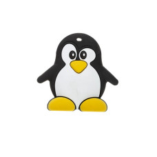 BOCIOLAND Silikona smaganu masētājs - zobgrauznis PENGUIN black BOC0512