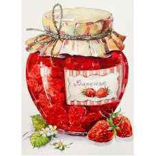 TSVETNOY Dimantu mozaīkas komplekts 30x40cm Strawberry Jam, LE053e