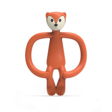 MATCHSTICK MONKEY košļājamā rotaļlieta FUDGE FOX, orange, 3 m+, MM-F-001