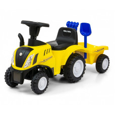 MILLY MALLY HOLLAND T7 TRAKTOR stumjamā mašīna - skrejmašīna ar piekabi YELLOW