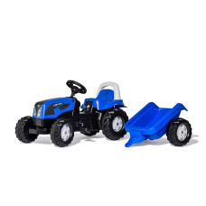 ROLLY TOYS pedāļu traktors ar piekabi Rolly Kid Landini 011841 zils