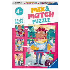 RAVENSBURGER puzle Job Swap Mix & Match, 3x24gab., 05136