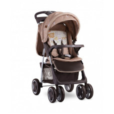 LORELLI FOXY Pastaigu rati + kāju pārsegs 6m+ BEIGE BEAR PARTY