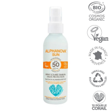 ALPHANOVA SUN organic coconut-scented waterproof mineral sunscreen for the whole family SPF50, 150 ml ASUN50RE150