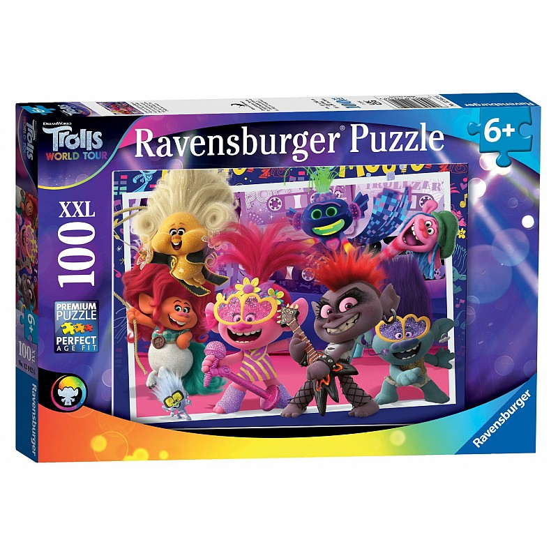 RAVENSBURGER Puzle 100XXL Trolls 12912 IZPĀRDOŠANA