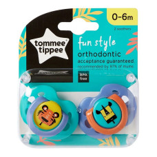 TOMMEE TIPPEE māneklis Fun unisex 0-6 m 2 gab., 433470